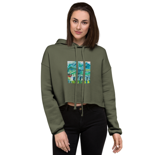 Crop Hoodie - The Peaceful