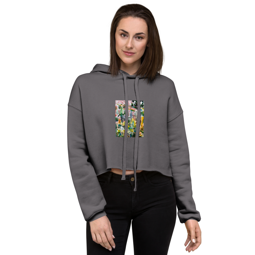 Crop Hoodie - Mediterranean