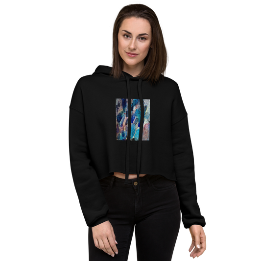 Crop Hoodie - Be Blue