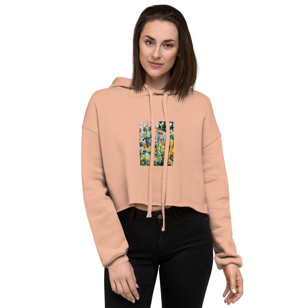 Crop Hoodie - Mediterranean