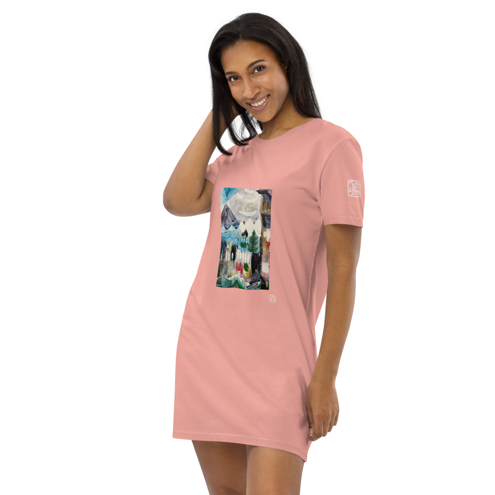 Organic Cotton T-shirt Dress - Peace