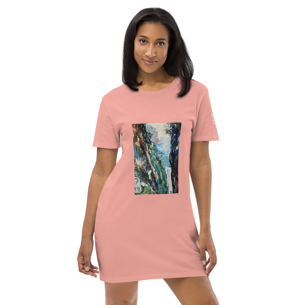 Organic Cotton T-shirt Dress - Waterfall