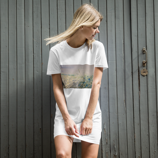 Organic Cotton T-shirt Dress - Day at the Beach