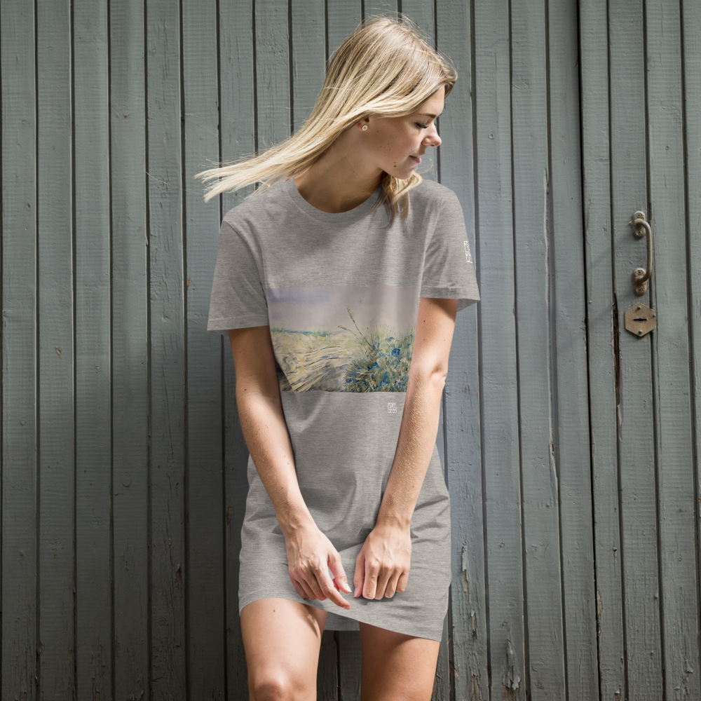 Organic Cotton T-shirt Dress - Day at the Beach