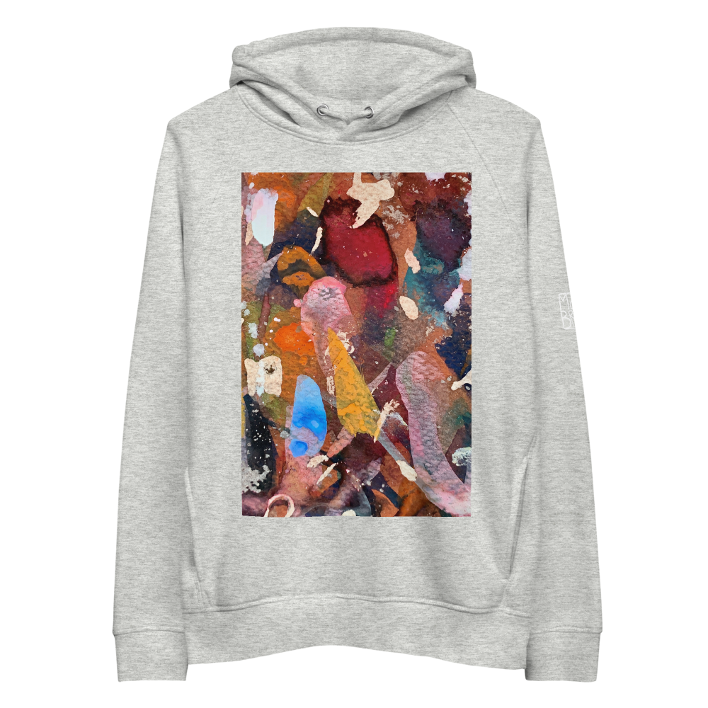 Organic Cotton Unisex Hoodie - Blue Flame