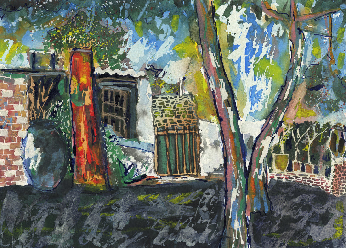 SALE - The Old Villa - Original Painting