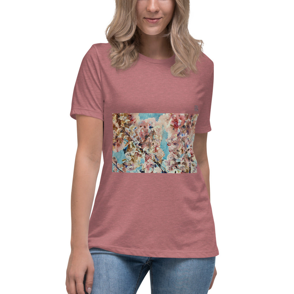 Women's Relaxed T-Shirt - Cherry Blossom