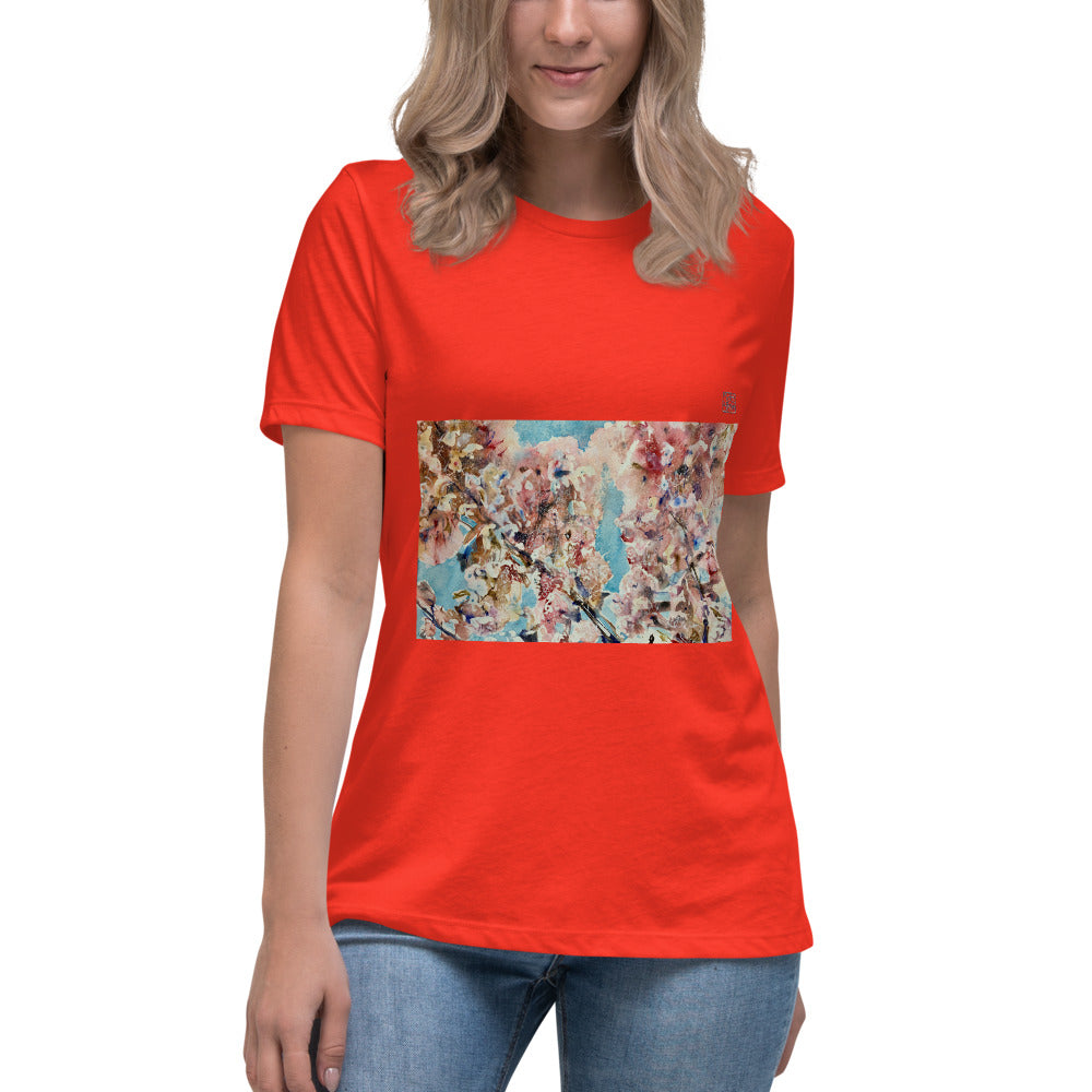 Women's Relaxed T-Shirt - Cherry Blossom