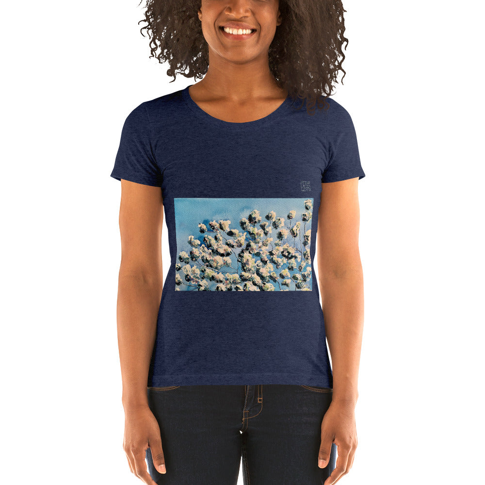 Fitted Woman's T-Shirt - Apple Blossom