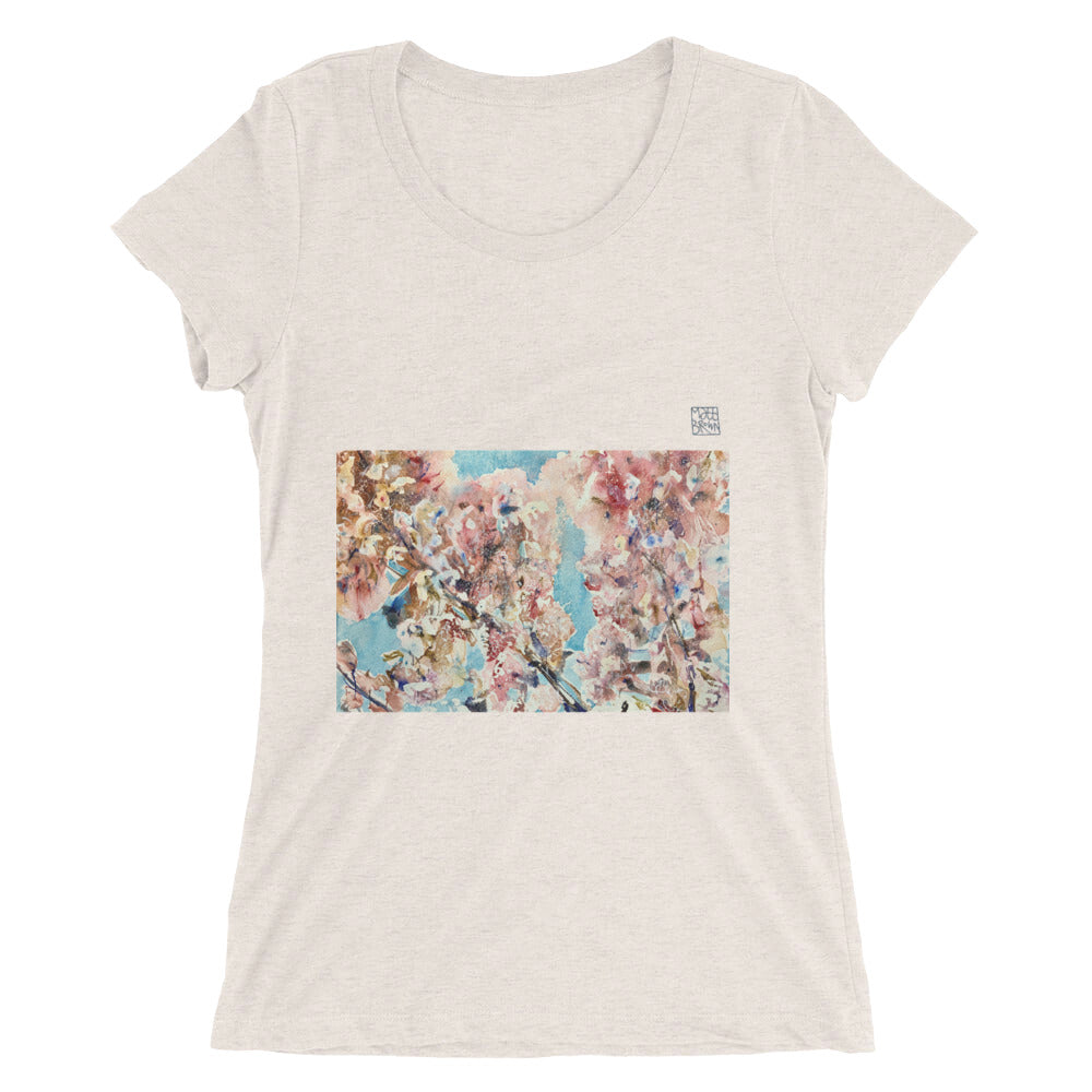 Woman's Fitted T-Shirt - Cherry Blossom